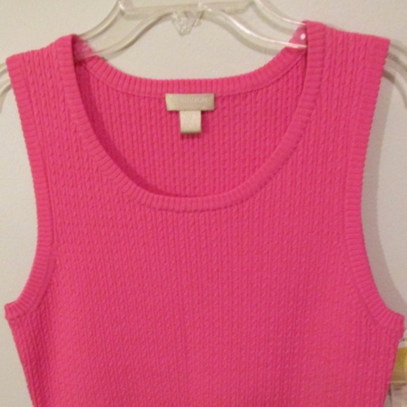 Nordstrom Sleeveless Pink Stretch Top, NWT, Size M - Picture 2 of 5